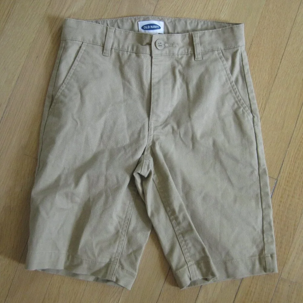 Old Navy Boy’s 10 Slim Tan Khaki Shorts Summer Bottoms